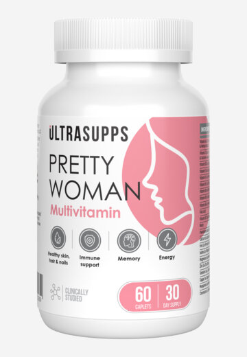 Женский спортивный витаминно-минеральный комплекс ULTRASUPPS, 60 шт, Белый