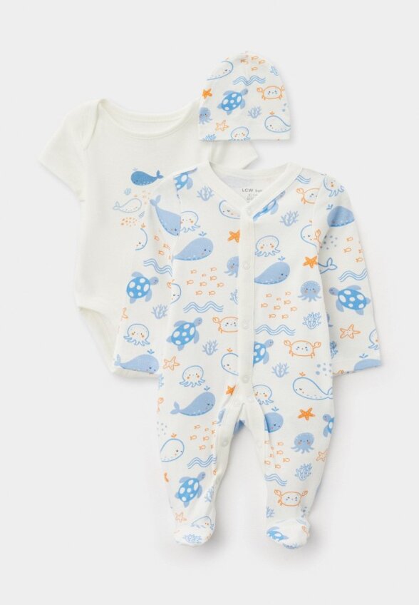 Комбинезон, боди и шапочка LC Waikiki