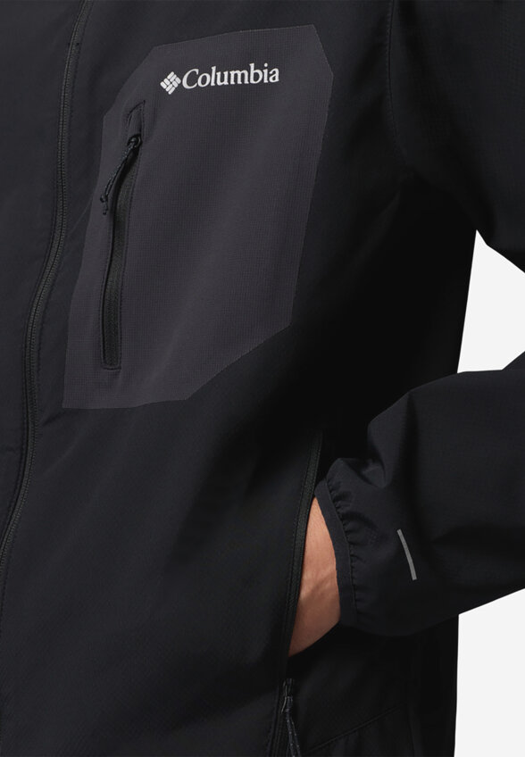 Ветровка мужская Columbia Tall Heights III Hooded Softshell, Черный