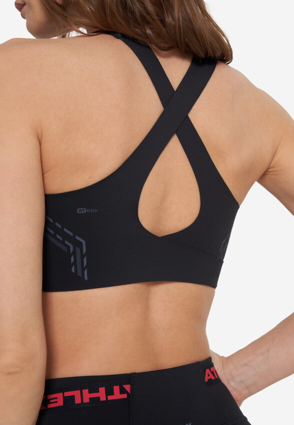 Топ бра спортивный Athlex, Черный