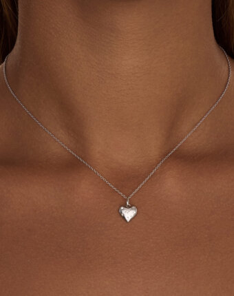 Серебряная подвеска сердце с фианитами MIESTILO MIE женщинам