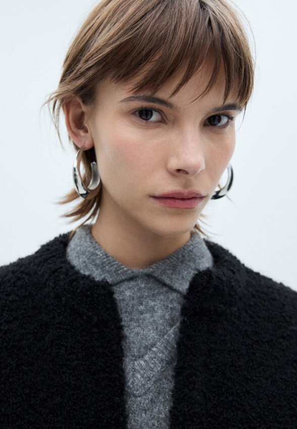 Пальто однобортное Mango