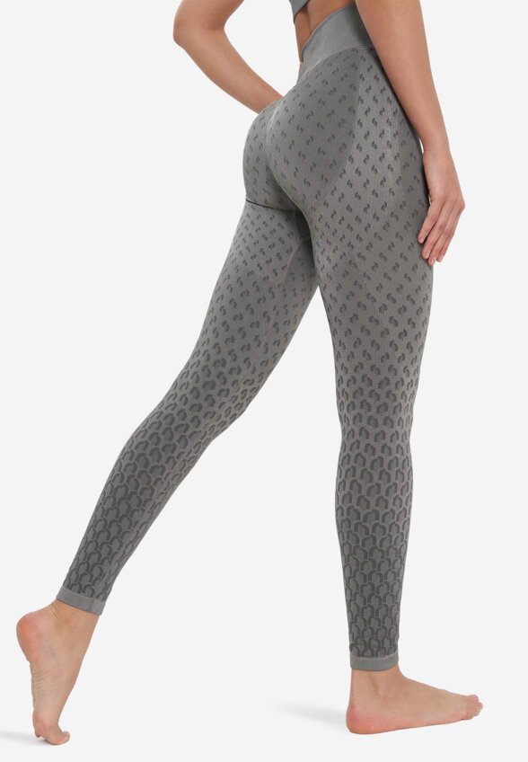 Легинсы женские Demix HighFlow Yoga Seamless Gfx, Серый
