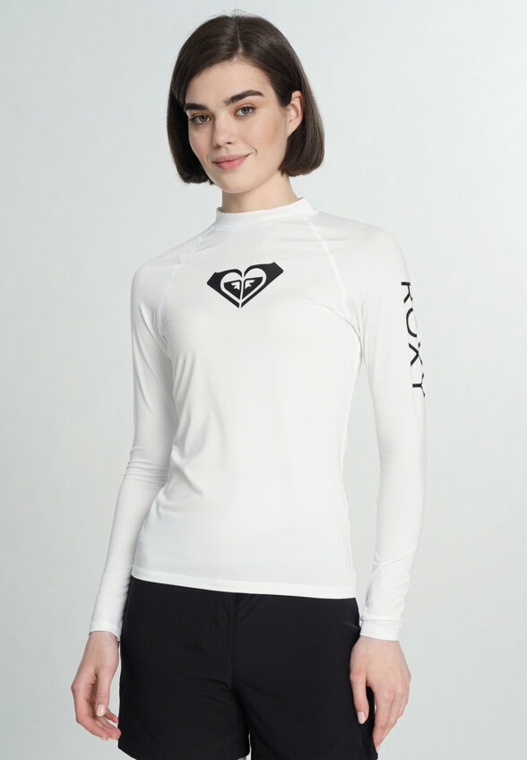 Рашгард женский Roxy Whole Hearted, Белый