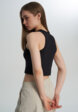 Майка женская Vans Oval Logo Tank, Черный3  - превью
