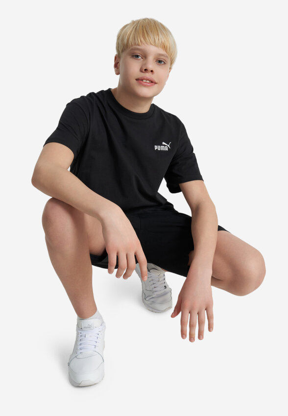 Футболка для мальчиков PUMA Small No. 1 Logo Relaxed, Черный