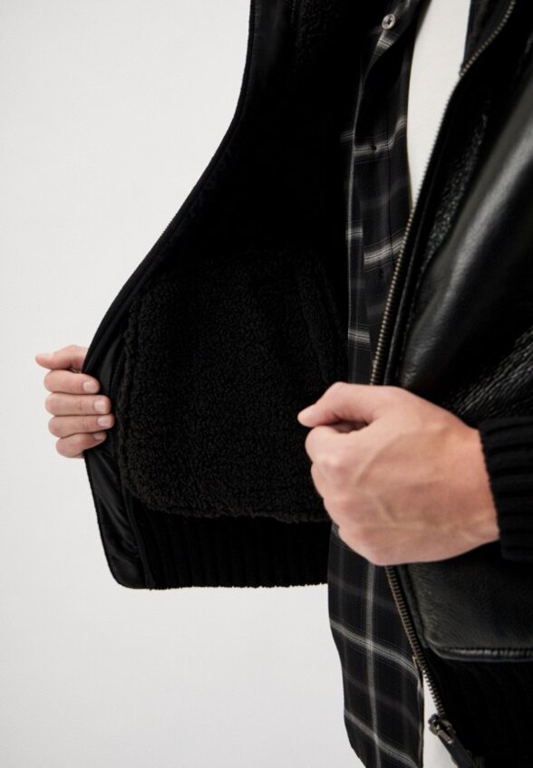 Куртка кожаная Iceberg