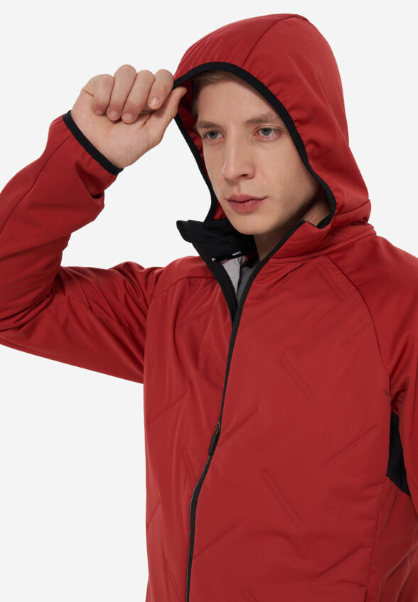 Куртка для беговых лыж мужская Rukka Maatiala Hood, Красный