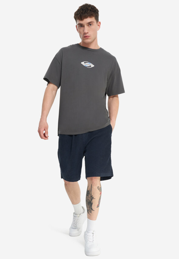 Футболка мужская оверсайз Quiksilver Global Heat, Серый