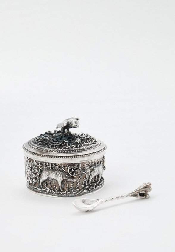 Солонка Кольчугинский мельхиор