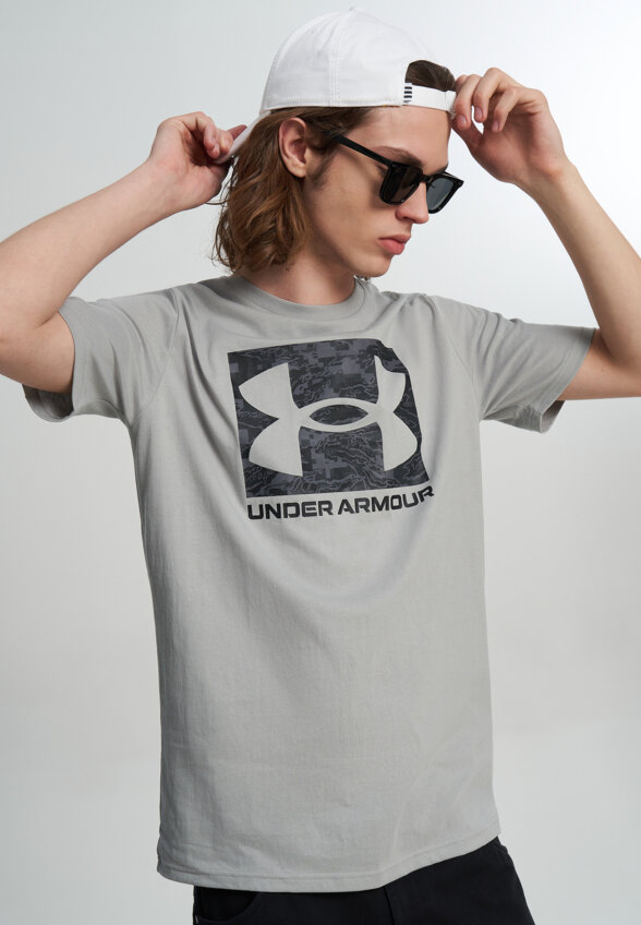 Футболка мужская Under Armour Camo Boxed Logo, Серый