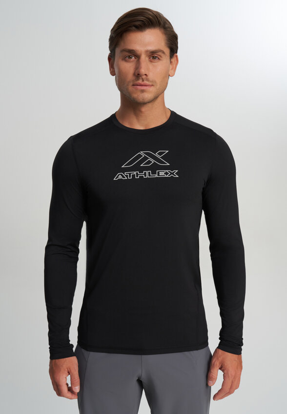 Лонгслив мужской Athlex, Черный