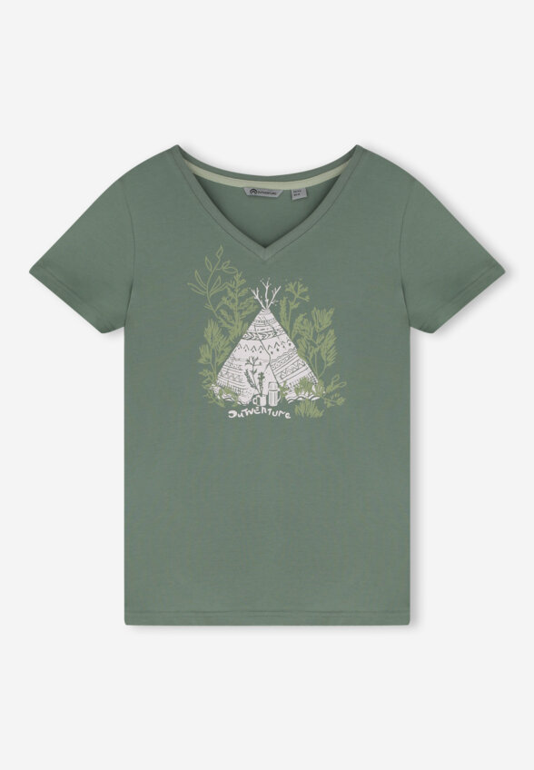Футболка женская Outventure, Зеленый