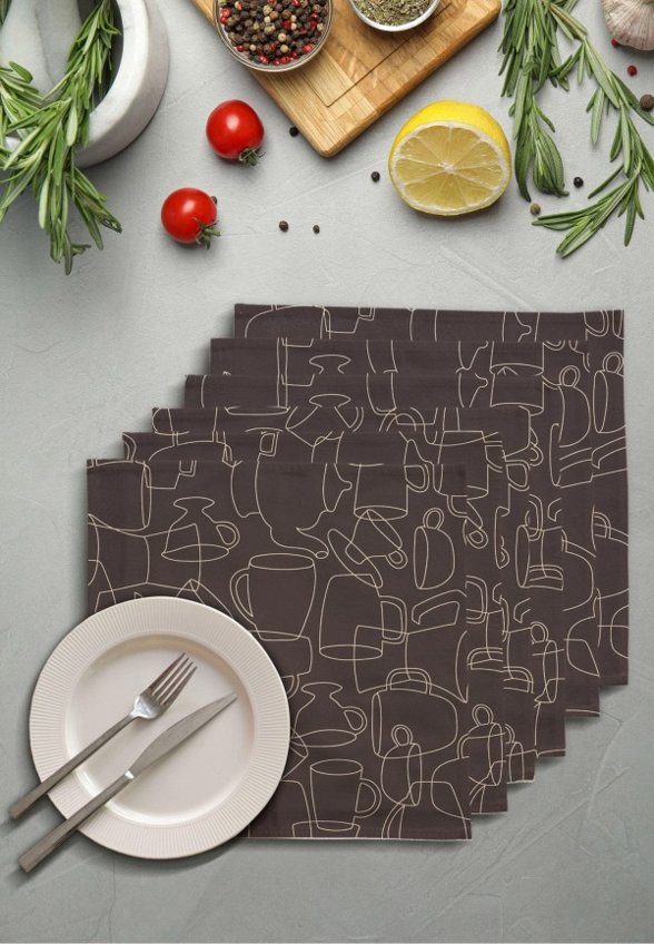 Комплект салфеток сервировочных Унисон