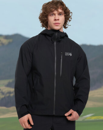 Куртка мембранная мужская Mountain Hardwear Stretch Ozonic Jacket, Черный женщинам