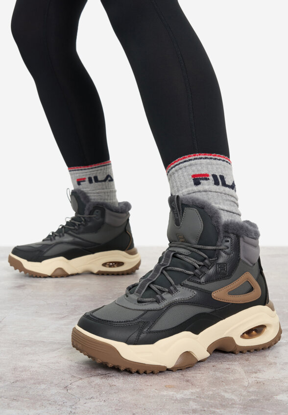 Кроссовки утепленные женские FILA Wander Mid, Черный