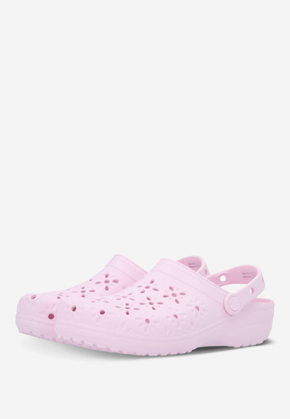 Сабо женские Crocs Classic Floral Cut Out, Розовый