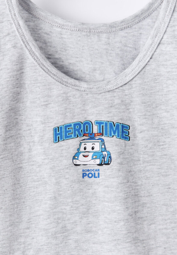 Бельевая майка с принтом Robocar Poli для мальчиков