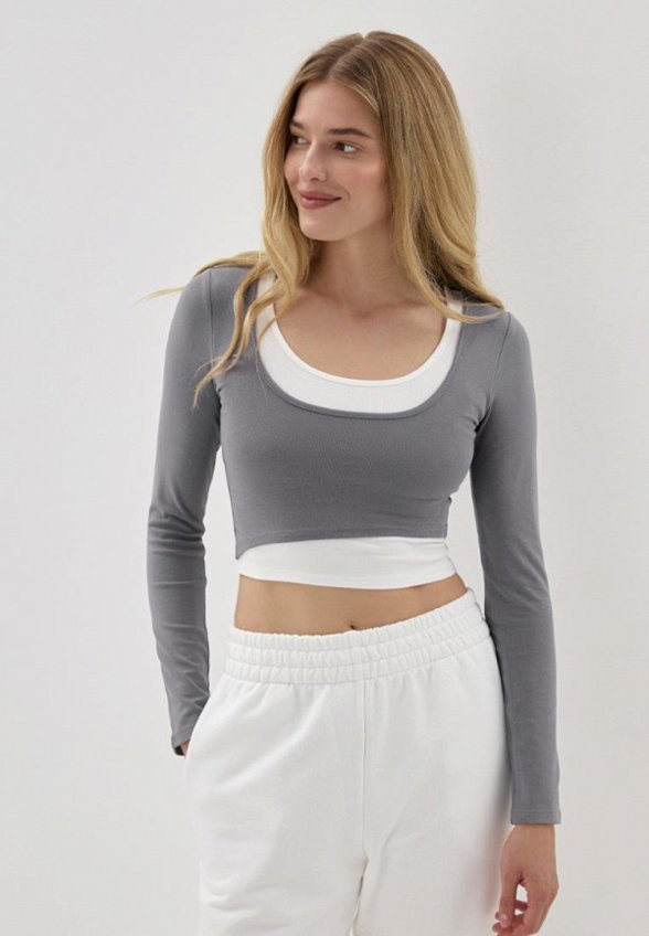 Лонгслив Gray Moss