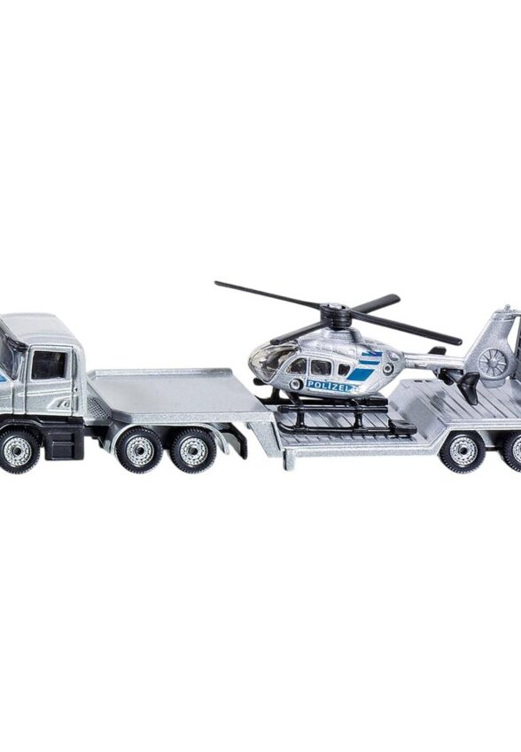 Грузовик SIKU с полицейским вертолетом
