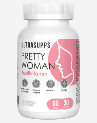 Женский спортивный витаминно-минеральный комплекс ULTRASUPPS, 60 шт, Белый женщинам
