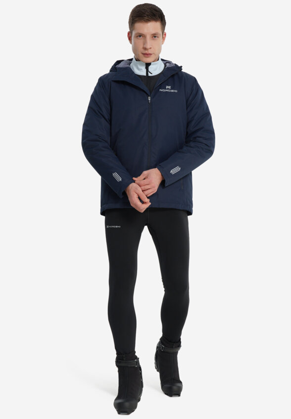 Куртка для беговых лыж мужская Nordski Urban 2.0, Синий