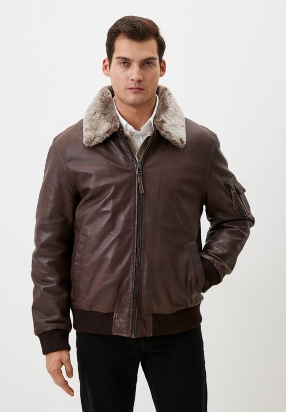 Куртка кожаная Jorg Weber