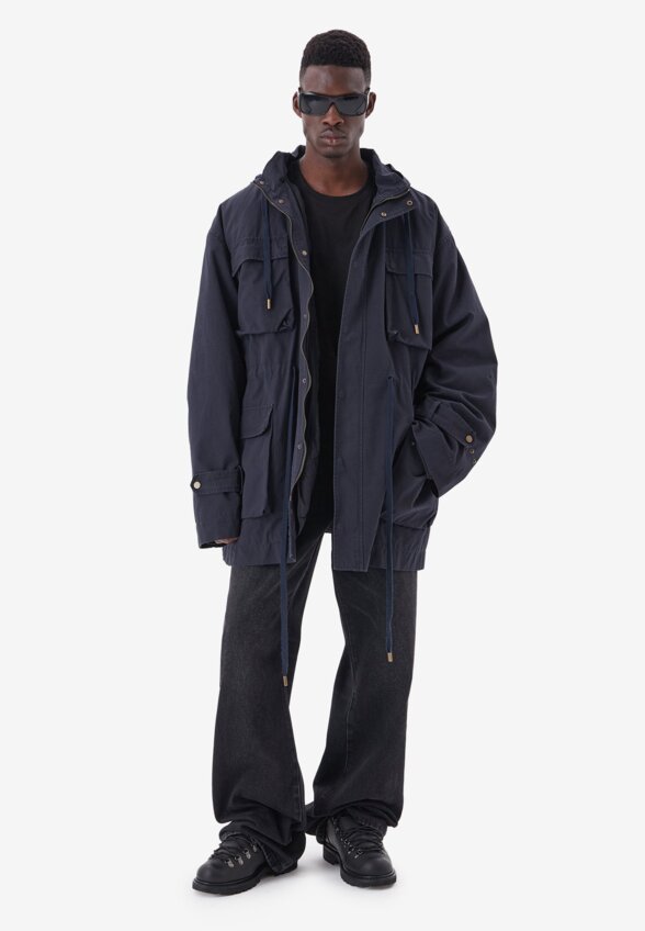 Парка демисезонная Navy Dark Blue FABLE