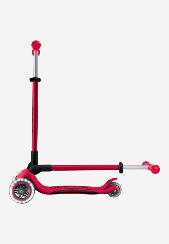 Самокат детский Globber Primo Foldable Plus Lights, Красный