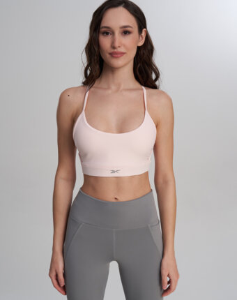 Топ бра спортивный Reebok Lux, Розовый женщинам