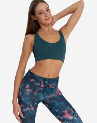Топ бра спортивный Demix ActiveMove Dance Mesh Bra, Голубой женщинам