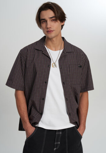 Рубашка с коротким рукавом мужская Quiksilver Mercury Double Zero, Красный