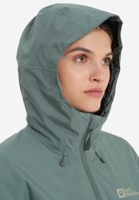 Куртка мембранная женская Jack Wolfskin Weiltal, Зеленый