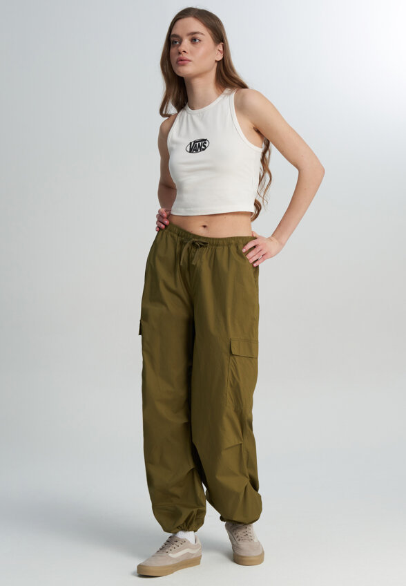 Майка женская Vans Oval Logo Tank, Бежевый