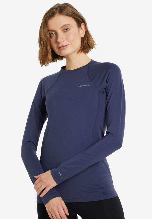 Термобелье верх женское Columbia Midweight Stretch Long Sleeve Top, Синий