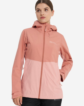 Куртка мембранная женская Jack Wolfskin Weiltal, Розовый женщинам