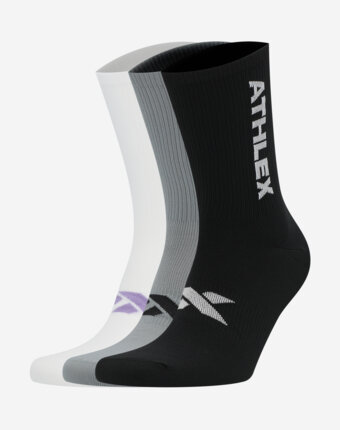 Носки Athlex, 3 пары, Черный женщинам