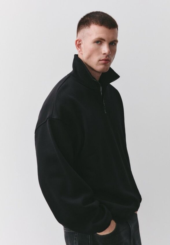Свитшот Oversize fit с воротником