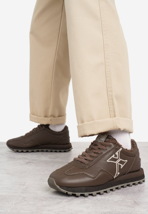 Кроссовки утепленные мужские SAX Folgarida Lth, Коричневый