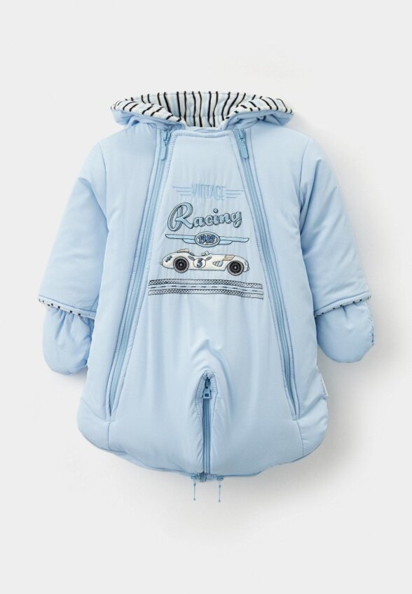 Комбинезон утепленный, варежки и пинетки Pilguni