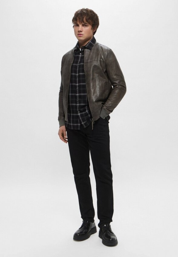 Куртка кожаная Blouson