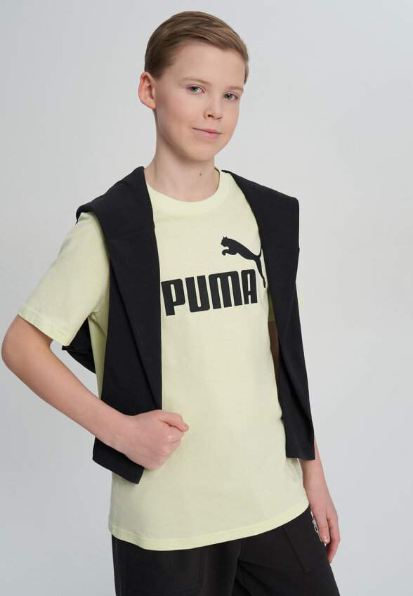 Футболка для мальчиков PUMA Ess No. 1 Logo, Зеленый