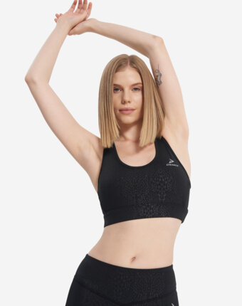 Топ бра спортивный Demix ActiveMove Gym Gfx, Черный женщинам