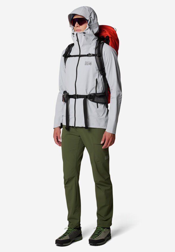 Куртка софтшелл мужская Mountain Hardwear Chockstone Alpine Lt Hooded Jacket, Серый