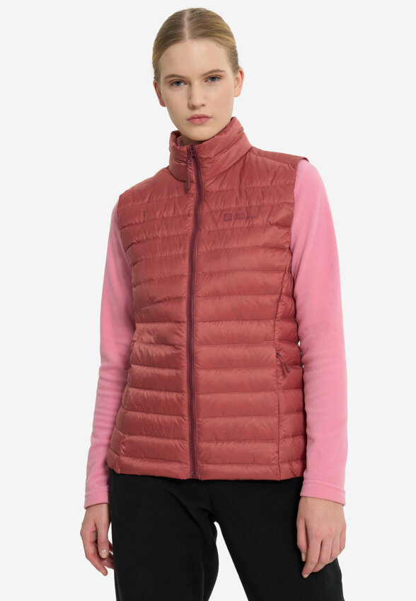 Жилет пуховый женский Jack Wolfskin Pilvi, Красный