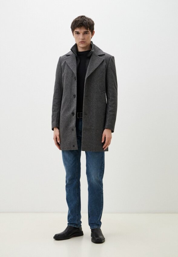 Пальто однобортное Al Franco