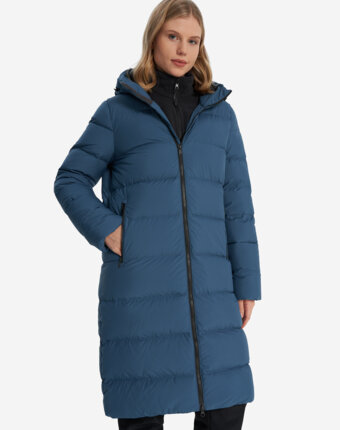 Пальто пуховое женское Jack Wolfskin Frozen Palace, Серый женщинам