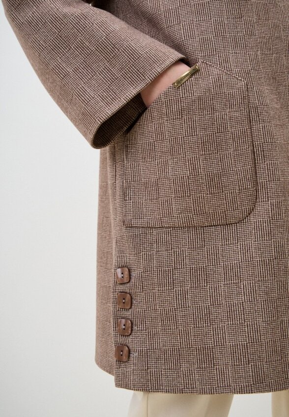 Пальто однобортное Gaxgax