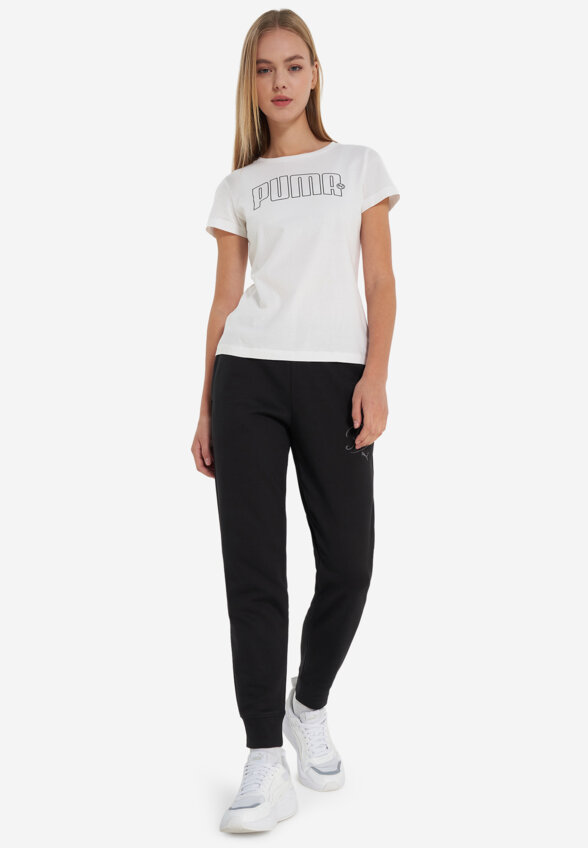 Брюки флисовые женские PUMA Ess Script, Черный