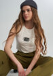 Майка женская Vans Oval Logo Tank, Бежевый1  - превью